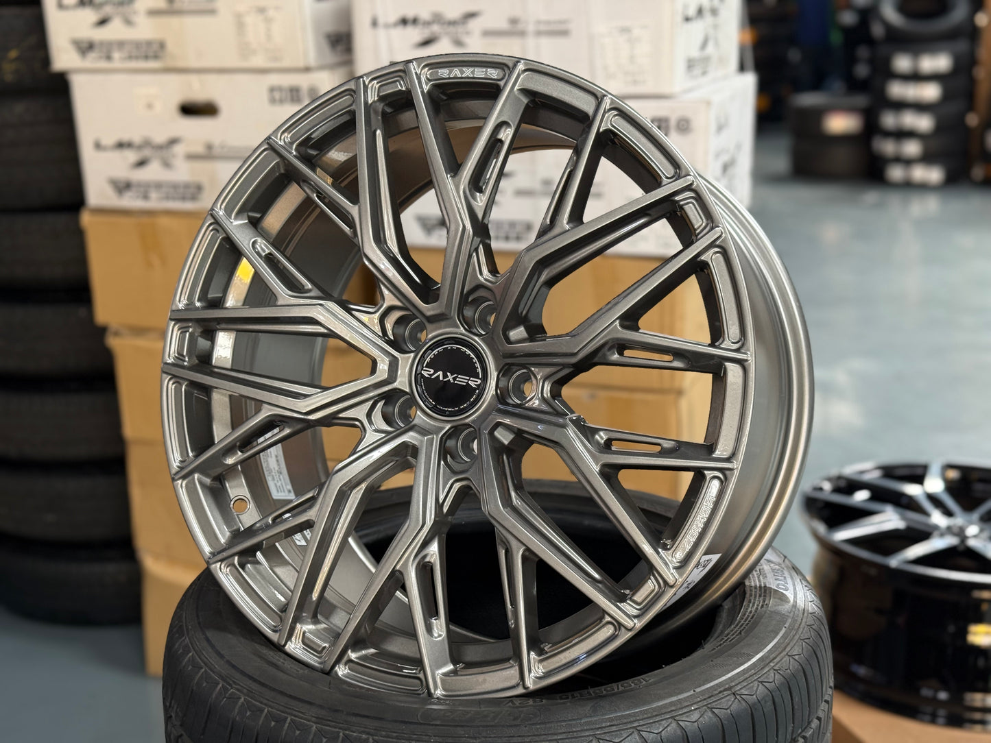 NEW 18X8.5 ET42 Raxer VOX107 Rim (4 Wheel) Sepang Silver 5X108