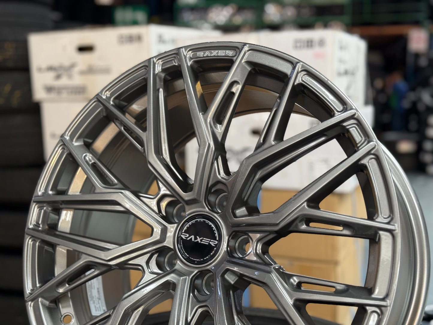 NEW 18X8.5 ET42 Raxer VOX107 Rim (4 Wheel) Sepang Silver 5X108