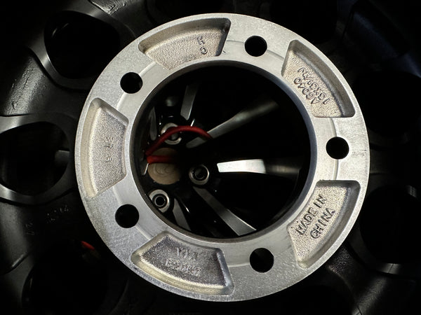 New 15 LEHRMEISTER LMG CS-9 Rim (5 wheel) Black Red 5x139.7 (5 pcs)