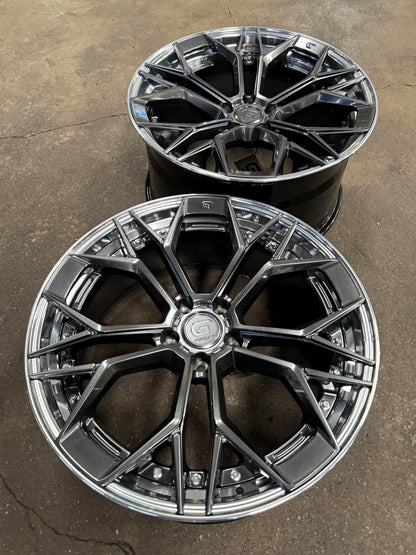 New 20x8.5 ET30 20x10 ET40 G Forged GF11 (4 wheel) 5x112 Hyper Dark