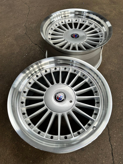 New 17X8 ET20 17X9 ET15 Alpina (4 wheel) Silver 5X120