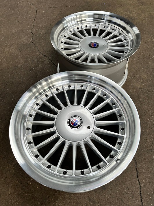 New 17X8 ET20 17X9 ET15 Alpina (4 wheel) Silver 5X120