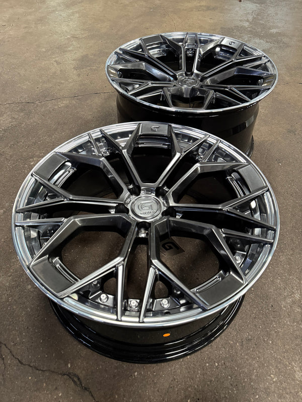 New 20x8.5 ET30 20x10 ET40 G Forged GF11 (4 wheel) 5x112 Hyper Dark
