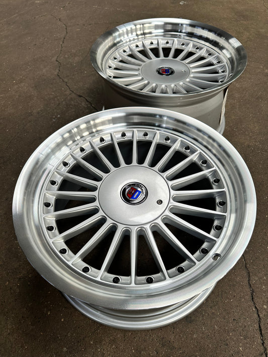 New 17X8 ET20 17X9 ET15 Alpina (4 wheel) Silver 5X120