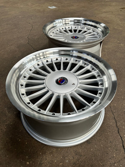 New 17X8 ET20 17X9 ET15 Alpina (4 wheel) Silver 5X120