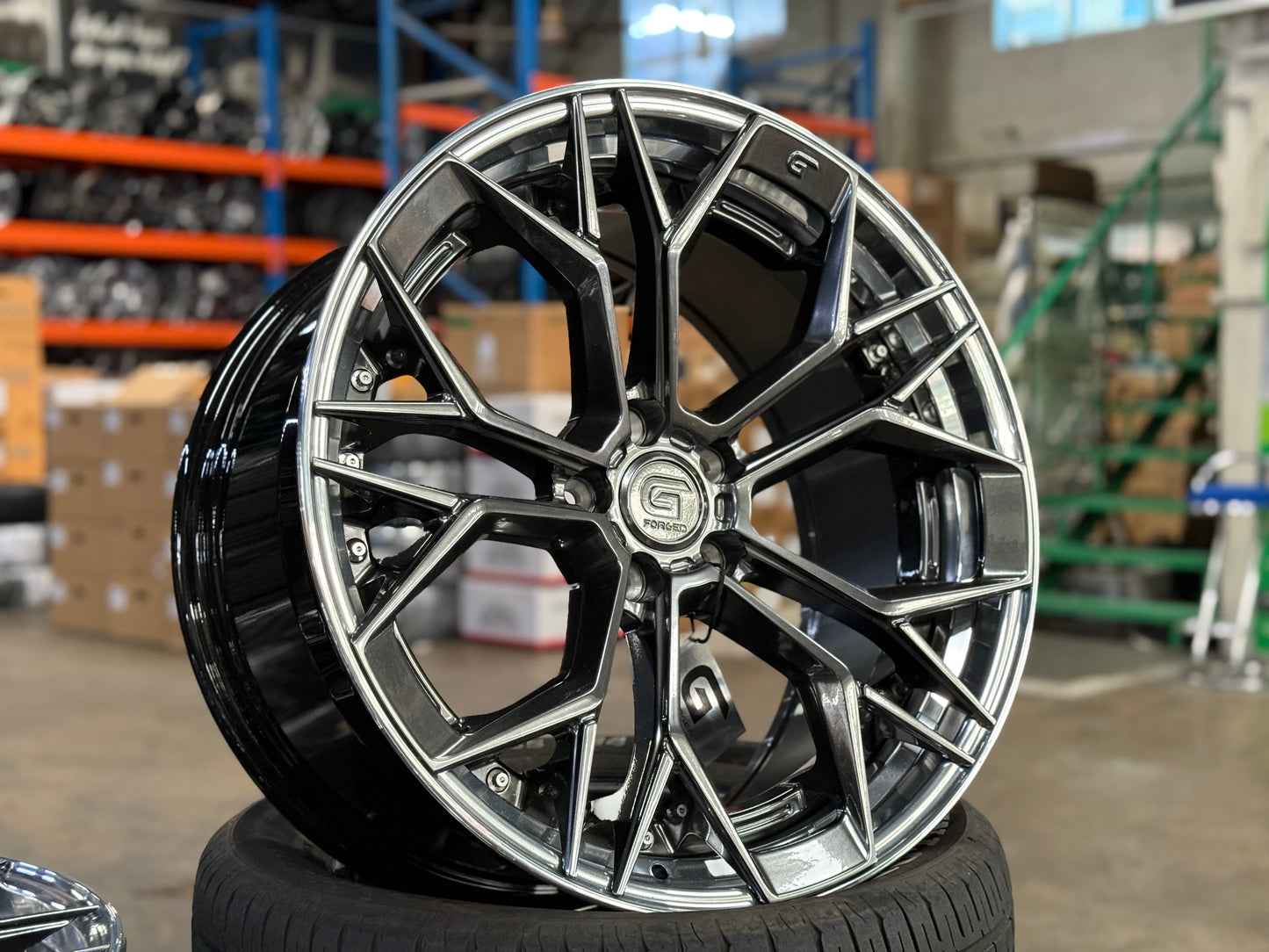 New 20x8.5 ET30 20x10 ET40 G Forged GF11 (4 wheel) 5x112 Hyper Dark