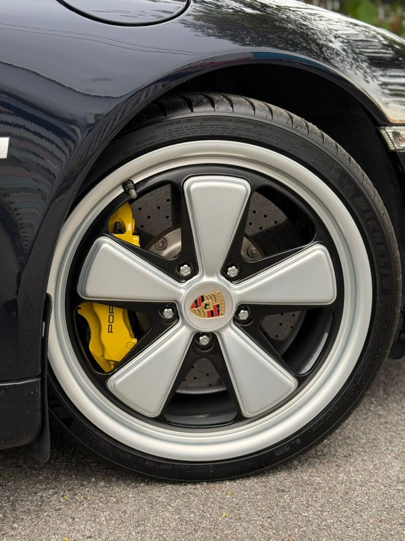 New 19x8.5 ET50 19x12 ET44 Overdrive Forged Porsche Fuchs Carrera 911 997 C4 C4S Turbo S Silver