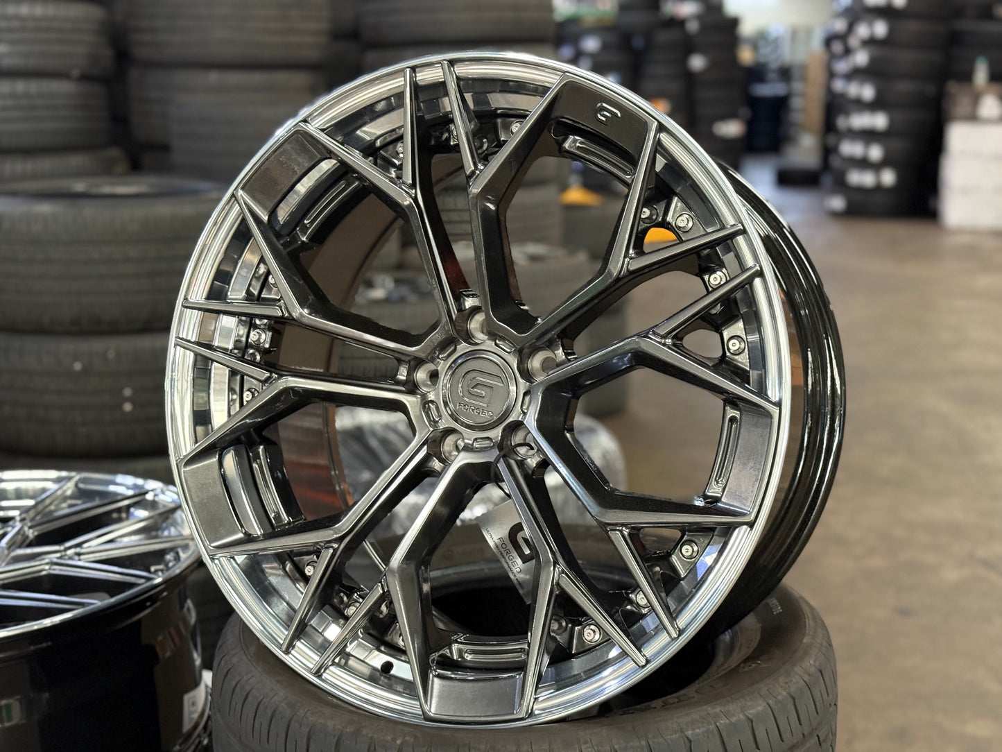 New 20x8.5 ET30 20x10 ET40 G Forged GF11 (4 wheel) 5x112 Hyper Dark