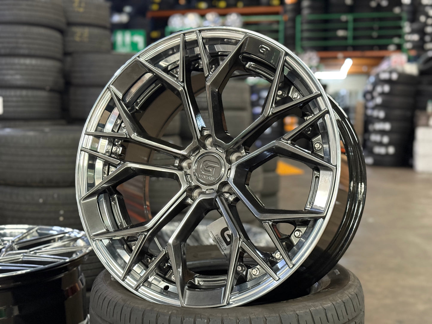 New 20x8.5 ET30 20x10 ET40 G Forged GF11 (4 wheel) 5x112 Hyper Dark