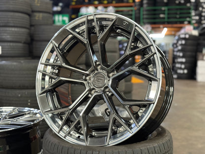New 20x8.5 ET30 20x10 ET40 G Forged GF11 (4 wheel) 5x112 Hyper Dark