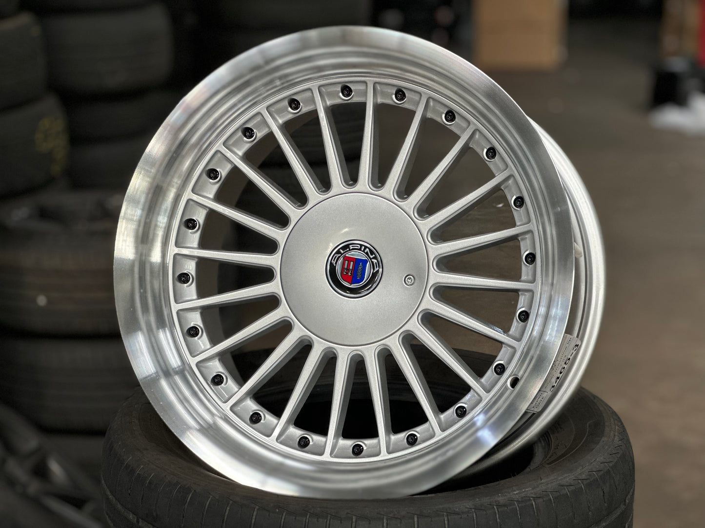 New 17X8 ET20 17X9 ET15 Alpina (4 wheel) Silver 5X120