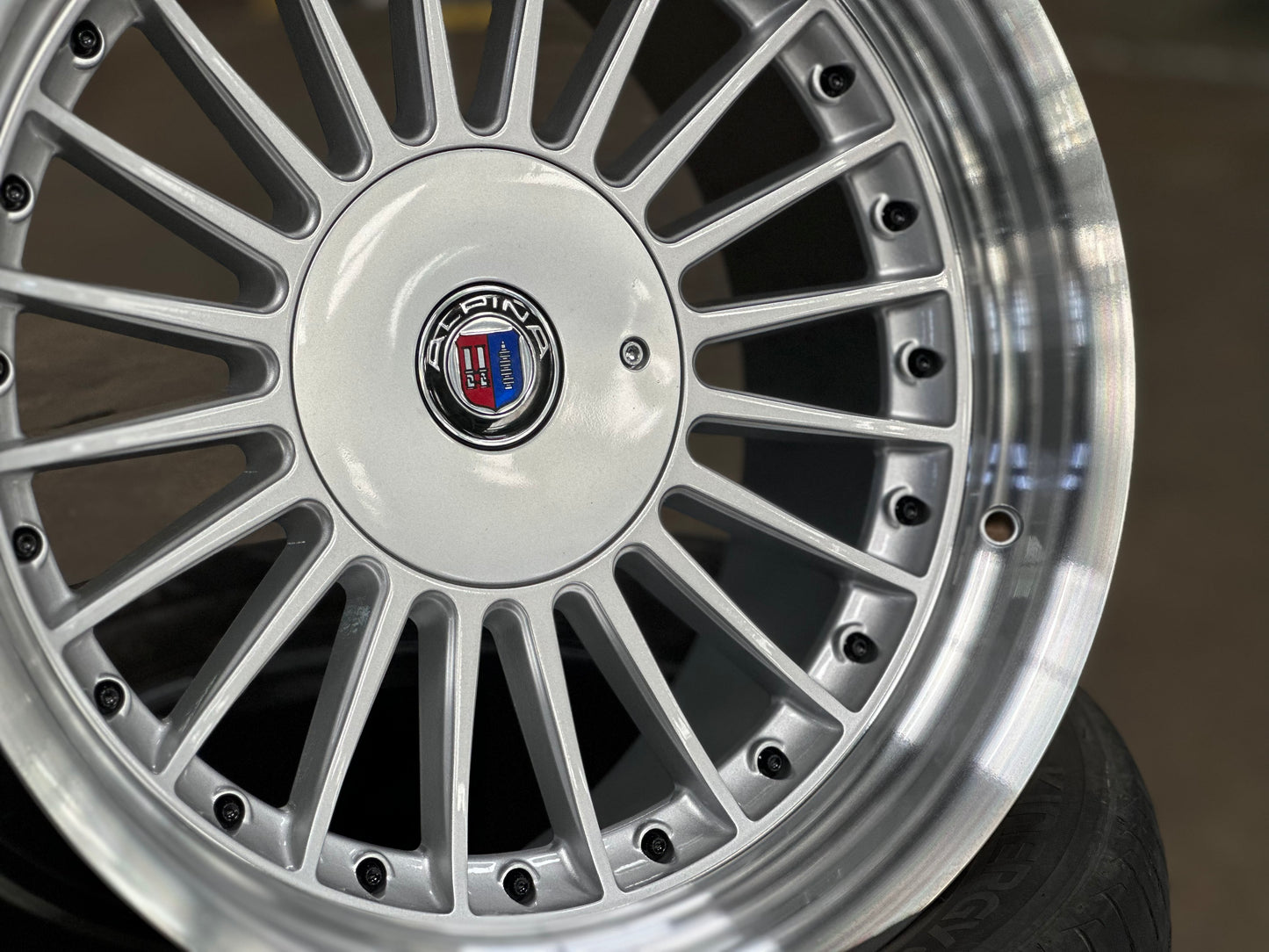 New 17X8 ET20 17X9 ET15 Alpina (4 wheel) Silver 5X120