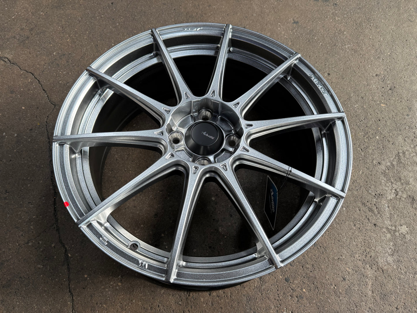 New 17X7J ET40 Advanti Storm S1 Rim (4 wheel) Gloss Silver 4X100