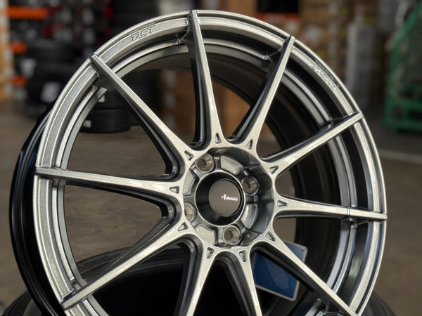New 17X7J ET40 Advanti Storm S1 Rim (4 wheel) Gloss Silver 4X100