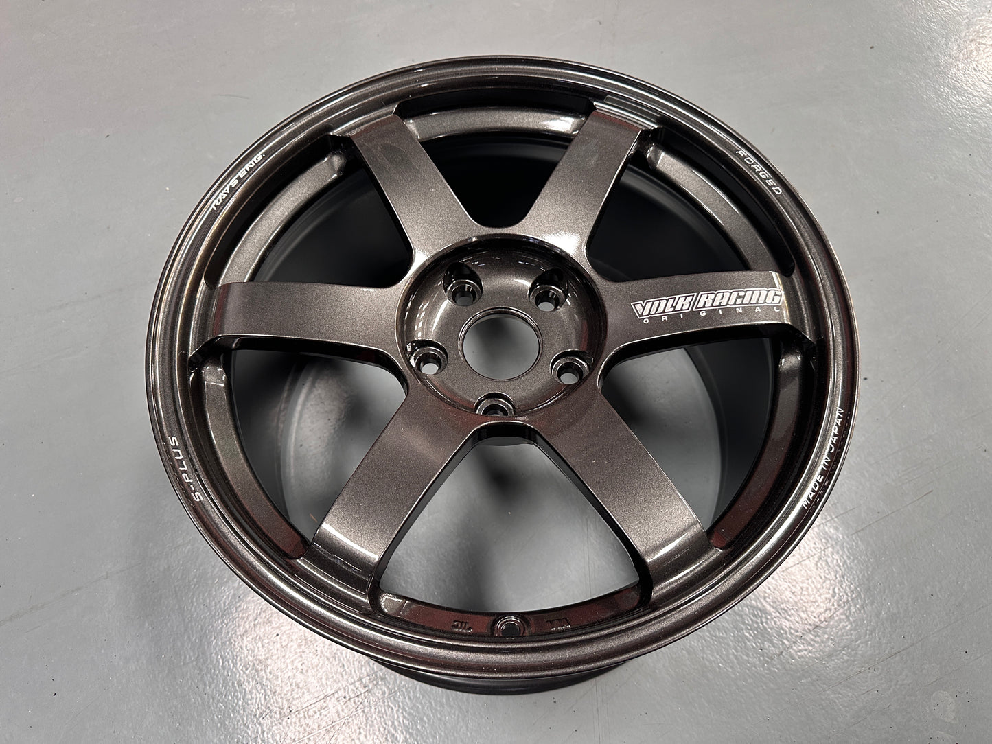 NEW 18x9.5 ET45 Rays TE37 Saga S Plus (4 wheel) 5X120 Dark Gunmetal