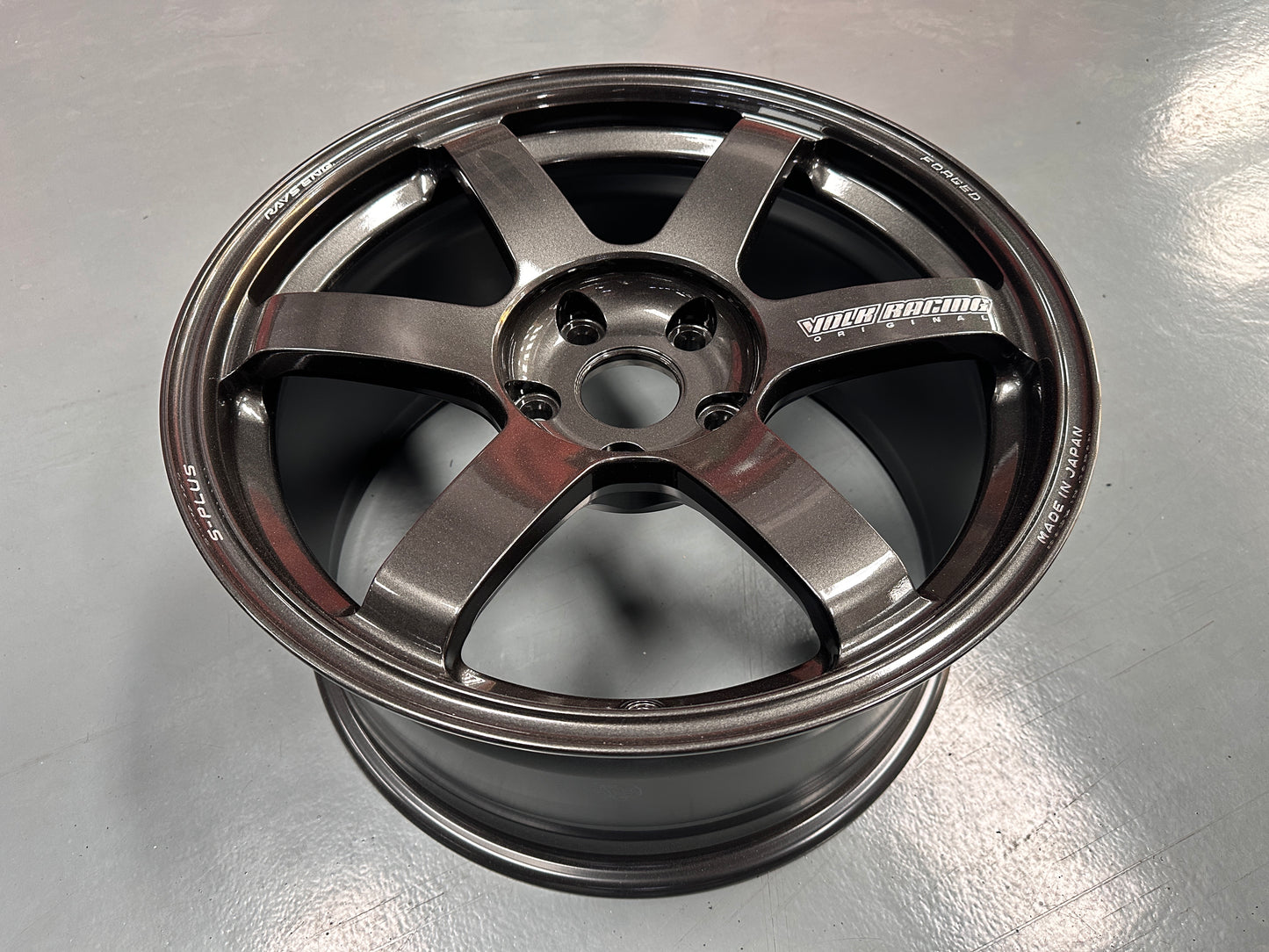 NEW 18x9.5 ET45 Rays TE37 Saga S Plus (4 wheel) 5X120 Dark Gunmetal