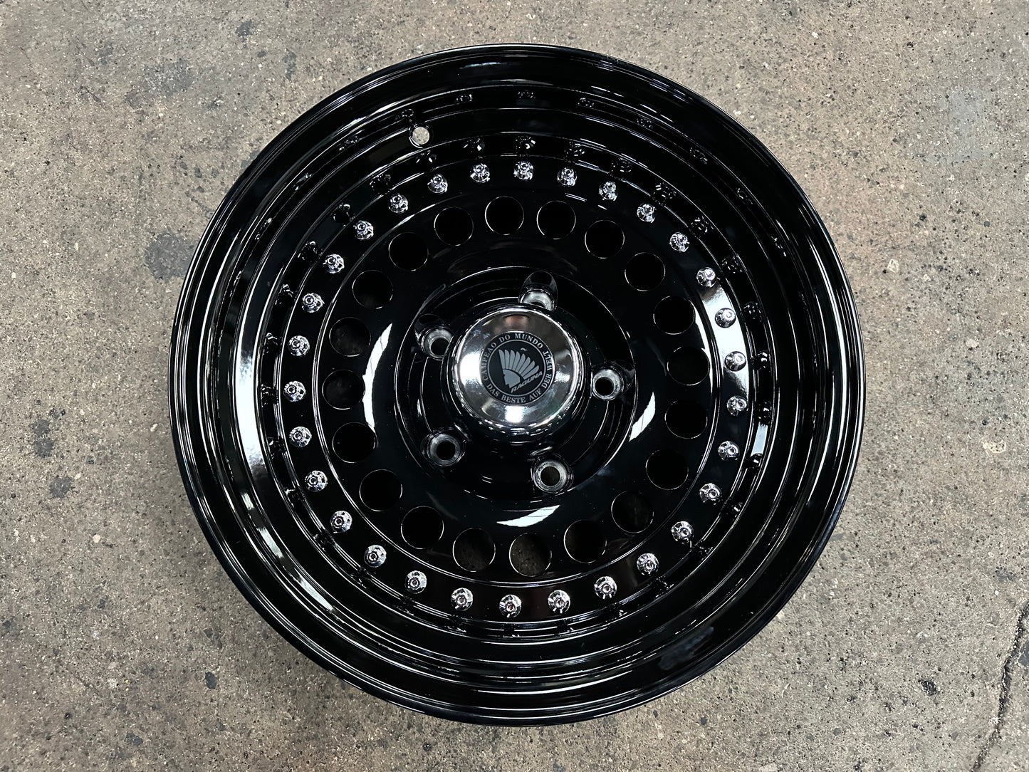 New 15 Daytona Jimny Rim (5 wheel) Black CH Rivert 5X139.7