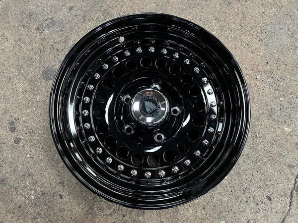 New 15 Daytona Jimny Rim (5 wheel) Black CH Rivert 5X139.7