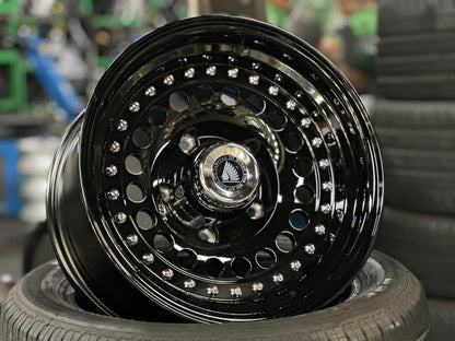 New 15 Daytona Jimny Rim (5 wheel) Black CH Rivert 5X139.7