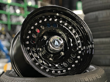 New 15 Daytona Jimny Rim (5 wheel) Black CH Rivert 5X139.7
