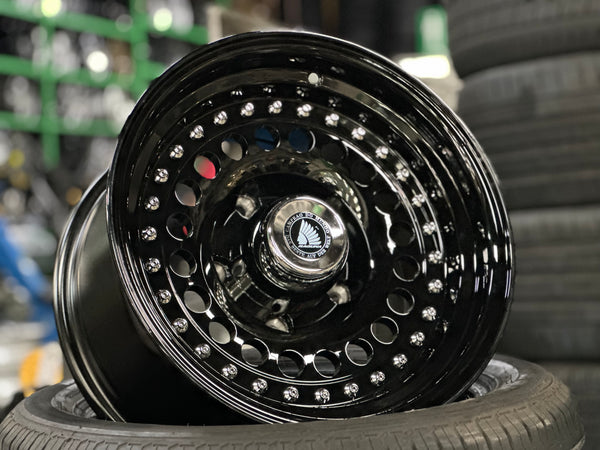 New 15 Daytona Jimny Rim (5 wheel) Black CH Rivert 5X139.7