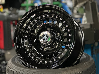 New 15 Daytona Jimny Rim (5 wheel) Black CH Rivert 5X139.7