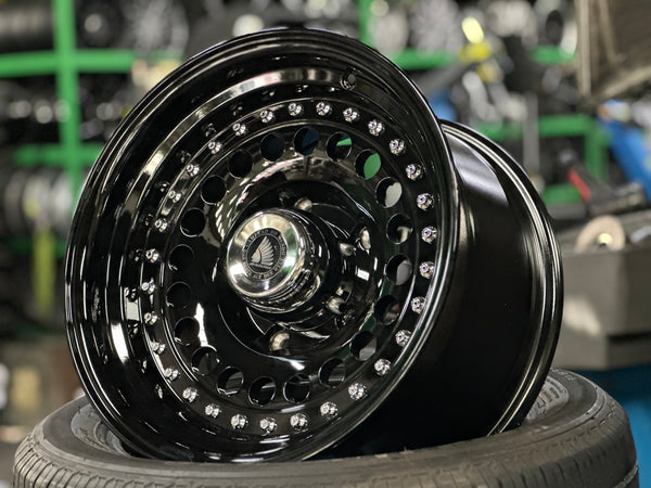 New 15 Daytona Jimny Rim (5 wheel) Black CH Rivert 5X139.7