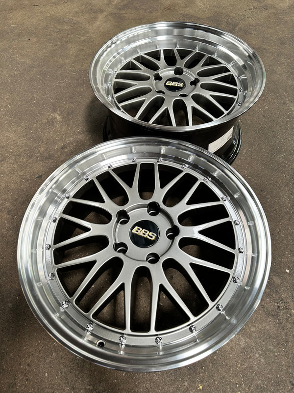 New 18X8 ET30 18X9 ET30 BBS DESIGN LM BMW (4 wheels) Silver 5X120
