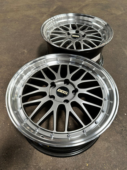 New 18X8 ET30 18X9 ET30 BBS DESIGN LM BMW (4 wheels) Silver 5X120