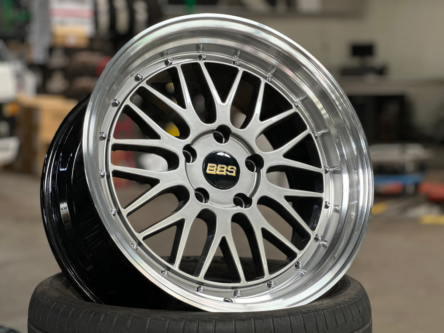 New 18X8 ET30 18X9 ET30 BBS DESIGN LM BMW (4 wheels) Silver 5X120