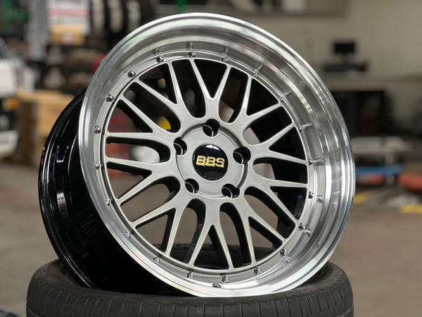 New 18X8 ET30 18X9 ET30 BBS DESIGN LM BMW (4 wheels) Silver 5X120