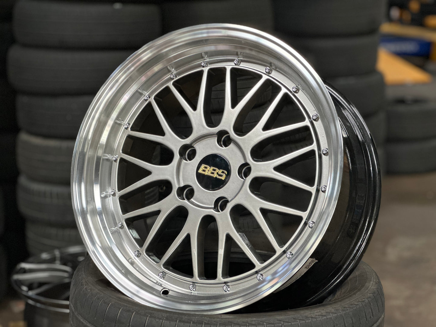 New 18X8 ET30 18X9 ET30 BBS DESIGN LM BMW (4 wheels) Silver 5X120