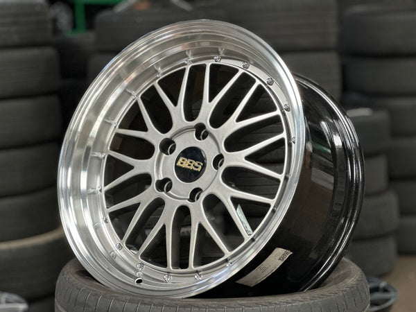 New 18X8 ET30 18X9 ET30 BBS DESIGN LM BMW (4 wheels) Silver 5X120