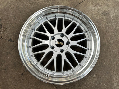 New 19X8.5 ET38 19X9.5 ET35 BBS LM Design Rim (4 wheel) Gloss Silver 5X114.3