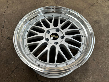 New 19X8.5 ET38 19X9.5 ET35 BBS LM Design Rim (4 wheel) Gloss Silver 5X114.3