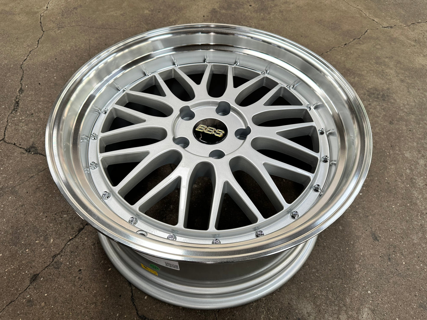 New 19X8.5 ET38 19X9.5 ET35 BBS LM Design Rim (4 wheel) Gloss Silver 5X114.3