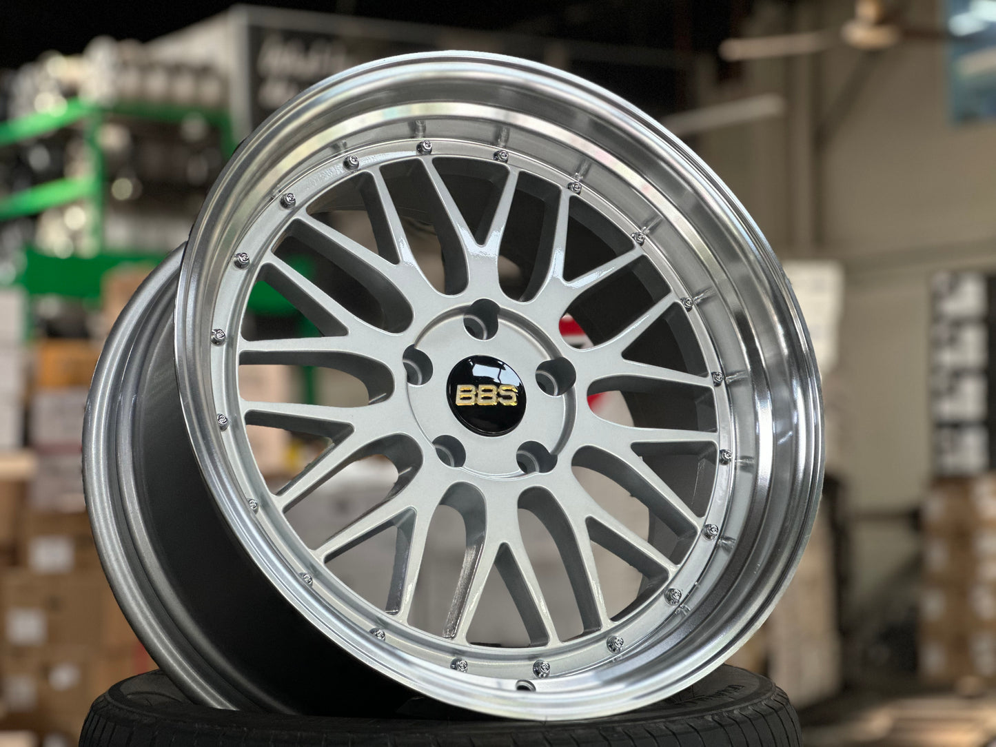 New 19X8.5 ET38 19X9.5 ET35 BBS LM Design Rim (4 wheel) Gloss Silver 5X114.3