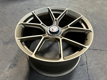 New 20x8.5 ET48 20x10.5 ET43 Overdrive Forged BF157 (4 wheel) 5x130 Matte Bronze