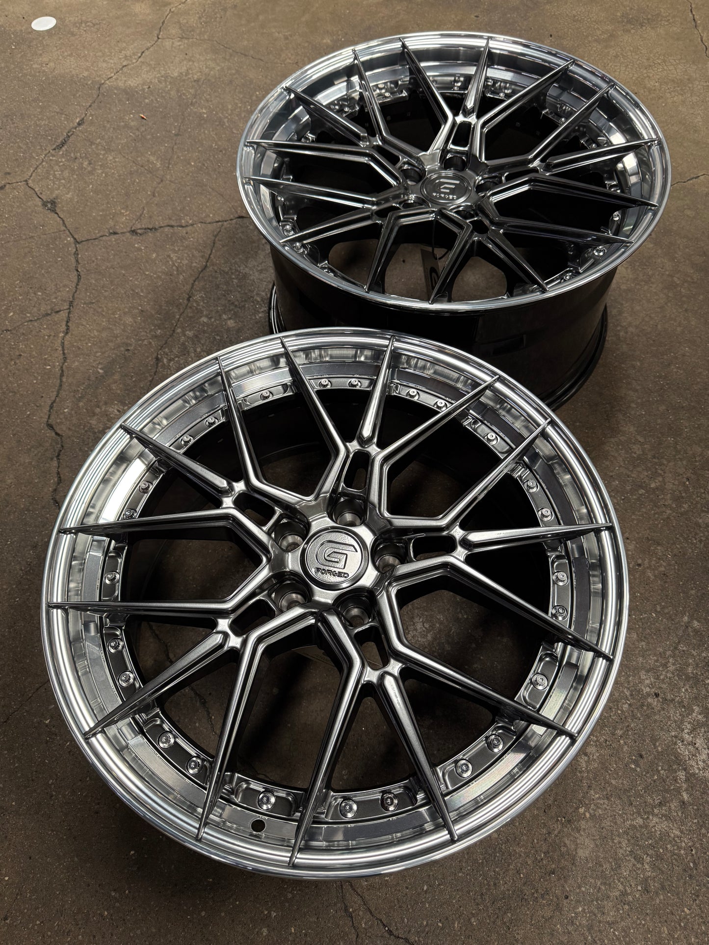 New 20x8.5 ET30 20x10 ET40 G Forged GF07 (4 wheel) 5x112 Hyper Dark