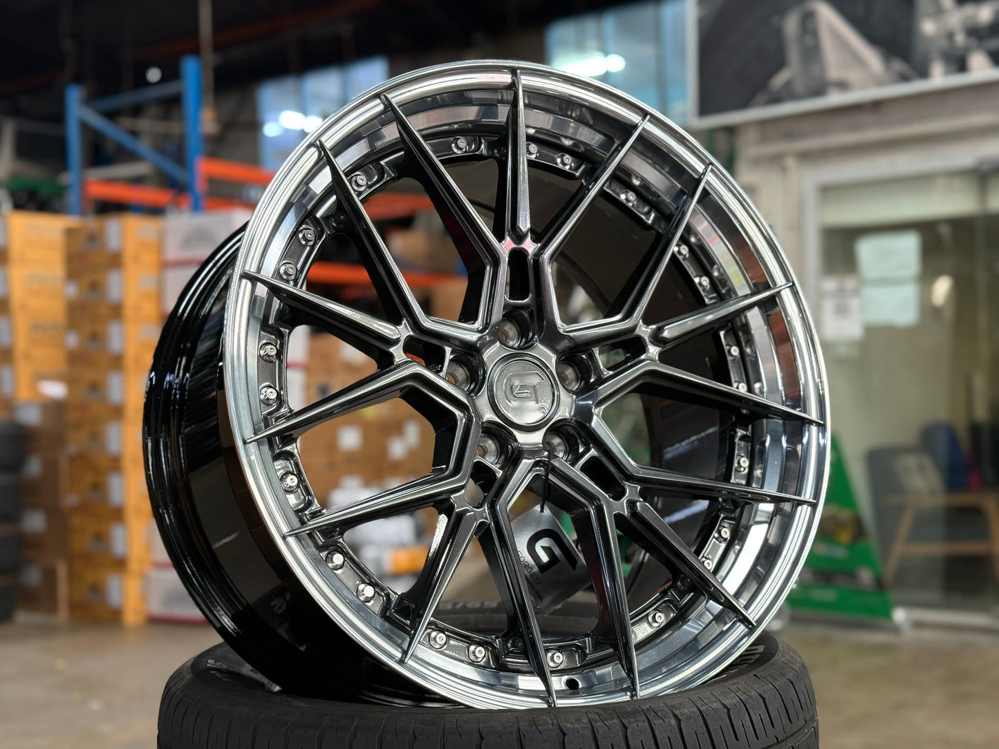 New 20x8.5 ET30 20x10 ET40 G Forged GF07 (4 wheel) 5x112 Hyper Dark