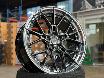 New 20x8.5 ET30 20x10 ET40 G Forged GF07 (4 wheel) 5x112 Hyper Dark