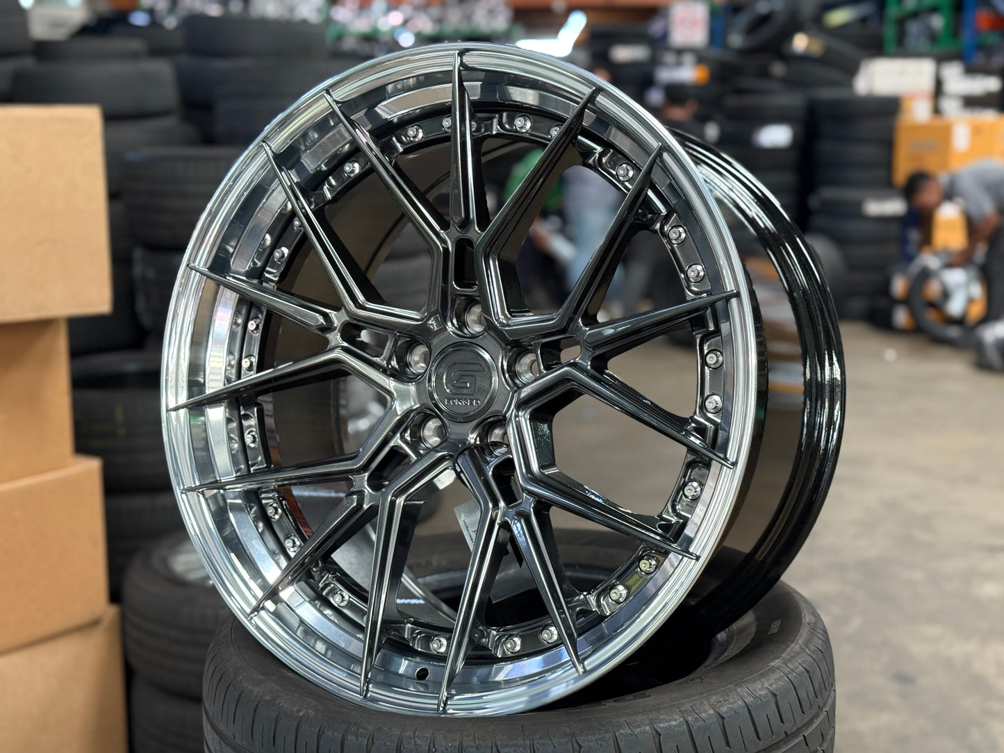 New 20x8.5 ET30 20x10 ET40 G Forged GF07 (4 wheel) 5x112 Hyper Dark
