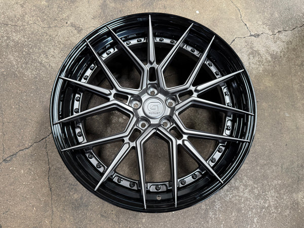 New 20x8.5 ET30 20x10 ET40 G Forged GF07 (4 wheel) 5x112 Matte Gunmetal