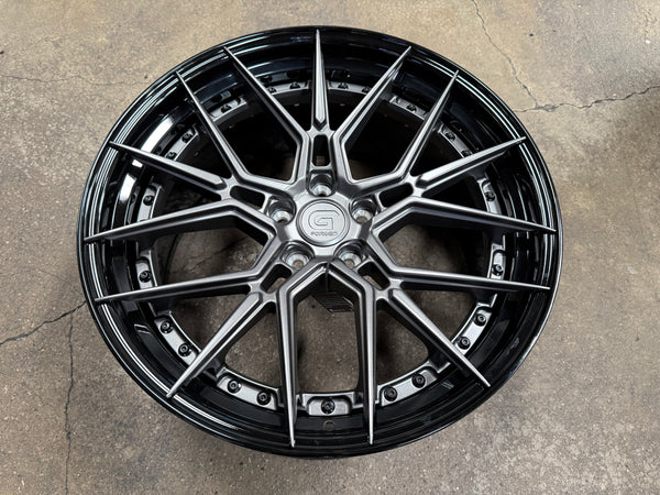 New 20x8.5 ET30 20x10 ET40 G Forged GF07 (4 wheel) 5x112 Matte Gunmetal