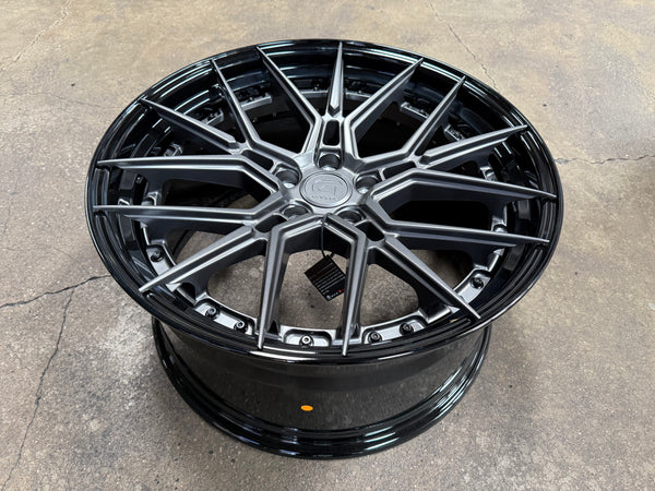 New 20x8.5 ET30 20x10 ET40 G Forged GF07 (4 wheel) 5x112 Matte Gunmetal