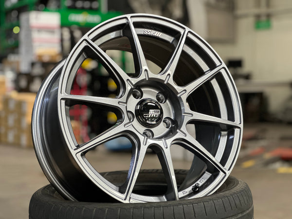 New 18 SSR GTX01 Japan Rim (4 wheel) Dark Silver 5x112