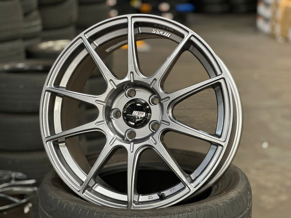 New 18 SSR GTX01 Japan Rim (4 wheel) Dark Silver 5x112