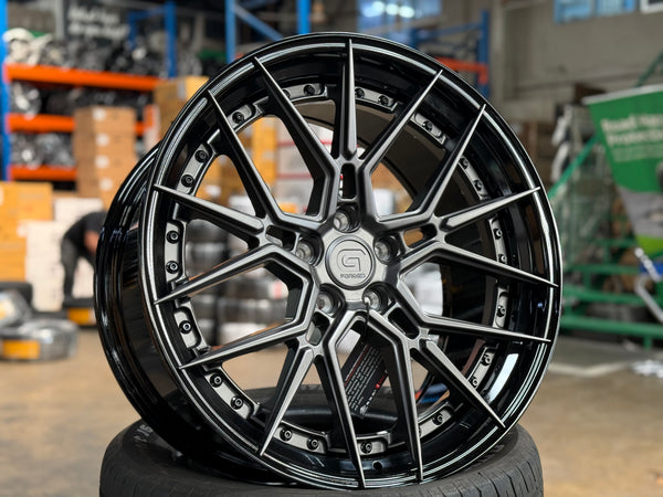 New 20x8.5 ET30 20x10 ET40 G Forged GF07 (4 wheel) 5x112 Matte Gunmetal