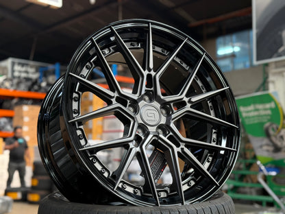 New 20x8.5 ET30 20x10 ET40 G Forged GF07 (4 wheel) 5x112 Matte Gunmetal