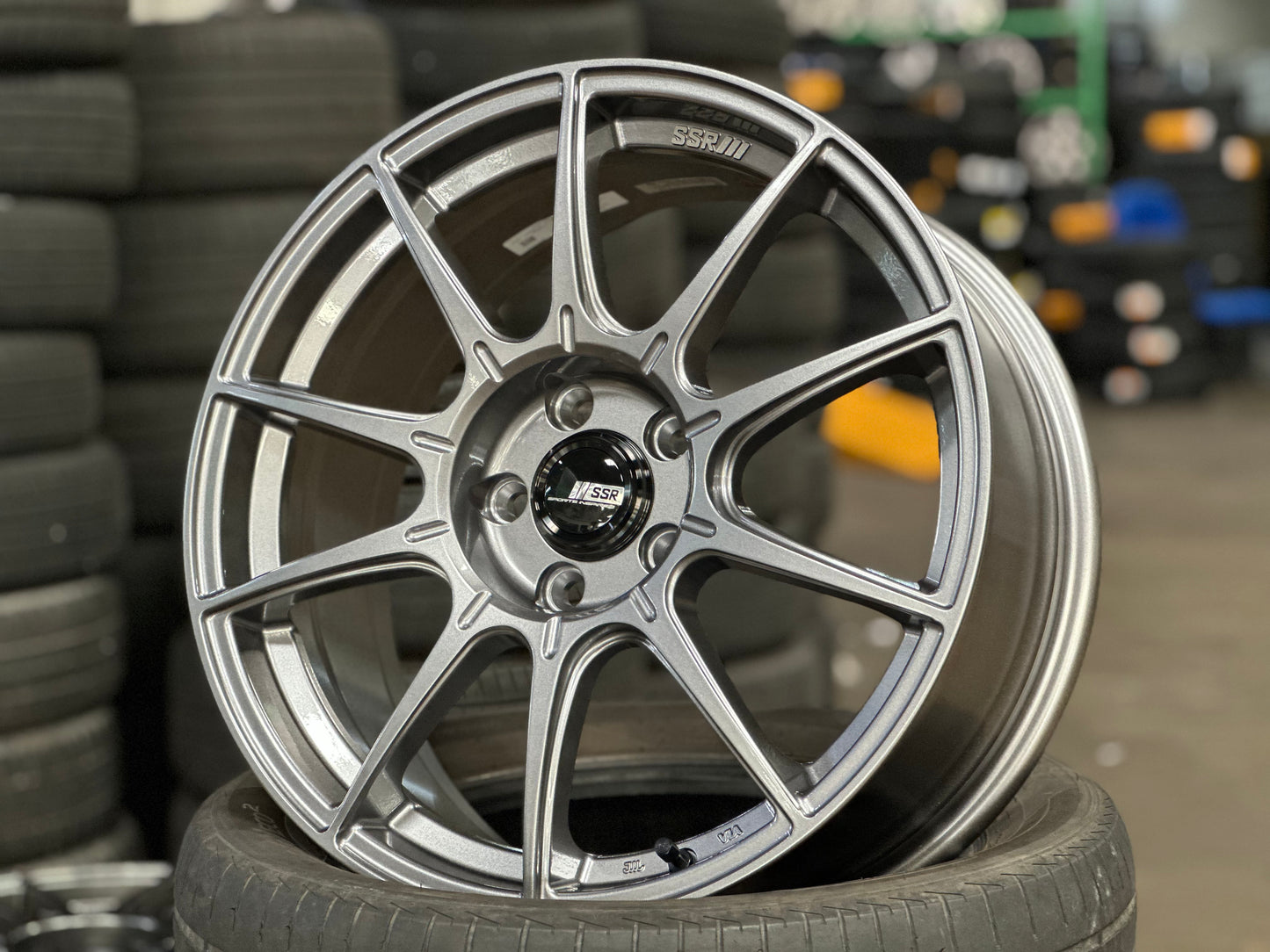New 18 SSR GTX01 Japan Rim (4 wheel) Dark Silver 5x112